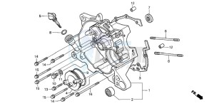 SCV100F LEAD drawing RIGHT CRANKCASE