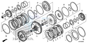 TRX420FA5F TRX420F Europe Direct - (ED) drawing CLUTCH