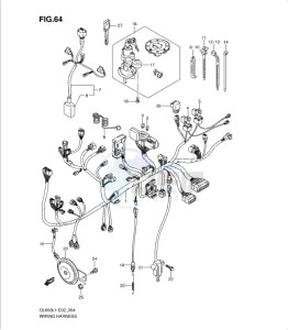 DL650 drawing WIRING HARNESS (DL650AL1 E2)