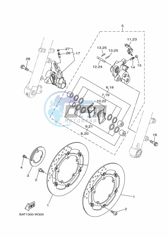 FRONT BRAKE CALIPER