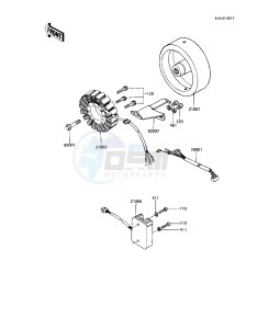 KZ 1100 D [SPECTRE] (D1-D2) [SPECTRE] drawing GENERATOR_REGULATOR