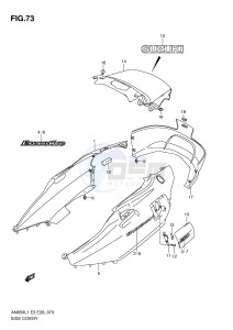 AN650 (E3-E28) Burgman drawing SIDE COVER (AN650AL1 E33)