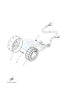 YFM700FWAD GRIZZLY 700 (2UDS) drawing GENERATOR