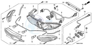 CBF600NA9 France - (F / ABS CMF) drawing REAR COMBINATION LIGHT