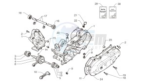 Ark LC Blue-Silver 125 drawing Crankcase - Crankshaft - Carter