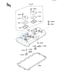 ZX 1000 B [NINJA ZX-10] (B3) [NINJA ZX-10] drawing CYLINDER HEAD COVER