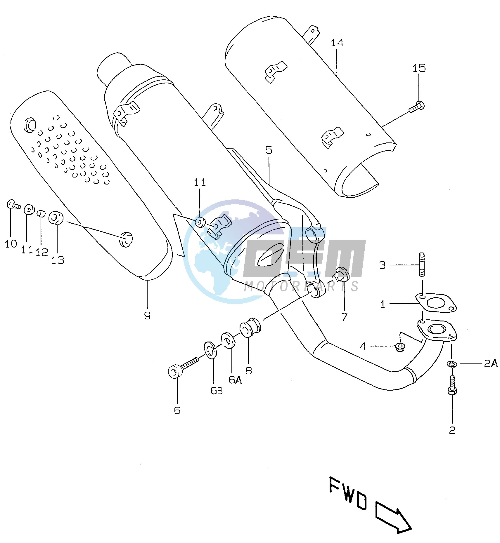 MUFFLER (model AY50 X Y P39)