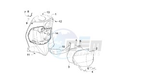 BOULEVARD - 100 CC 4T drawing FRONT GLOVE COMPARTIMENT