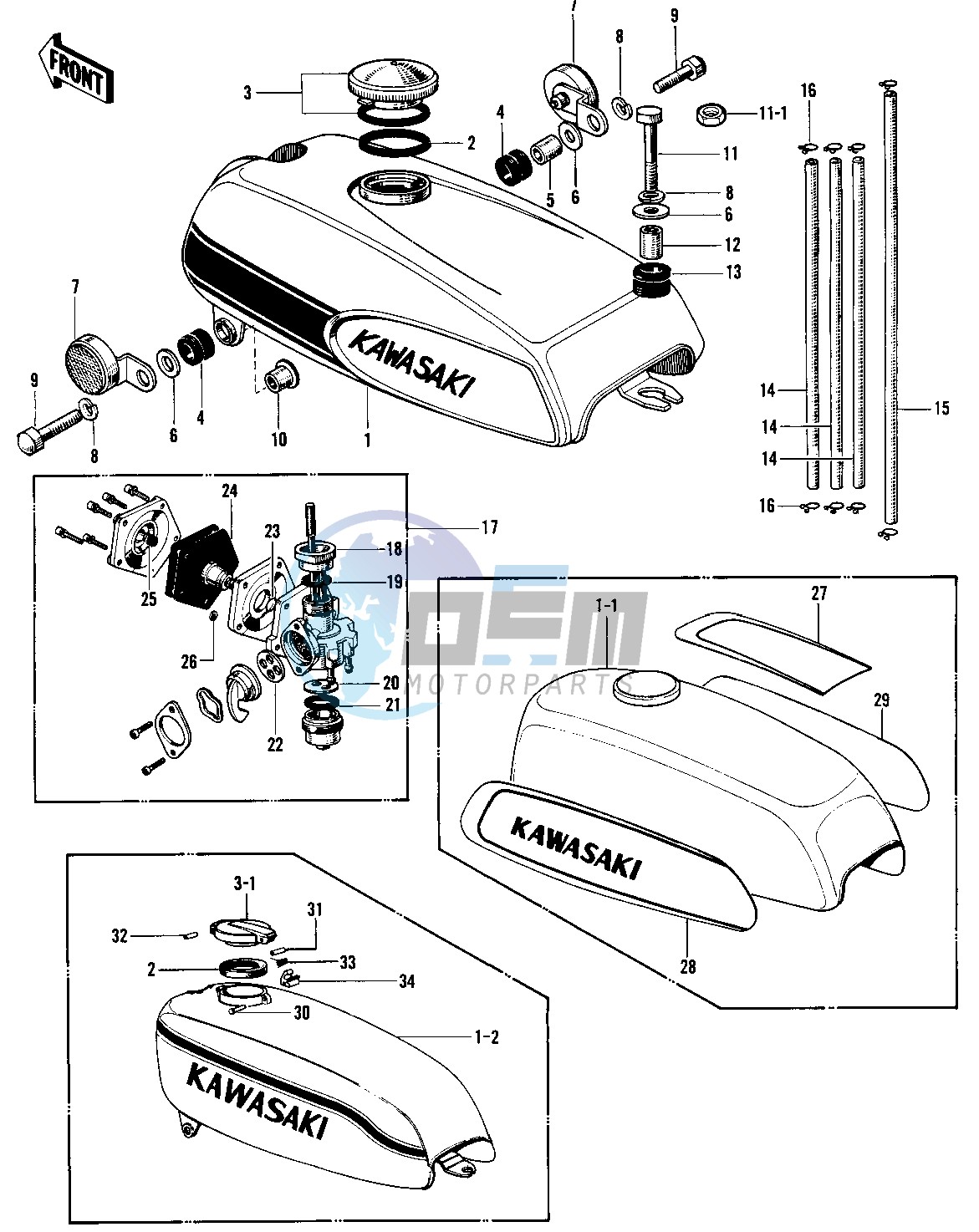 FUEL TANK -- 69-72 H1_A_B_C- -