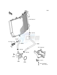 ZZR1400 ABS ZX1400JGF GB XX (EU ME A(FRICA) drawing Oil Cooler