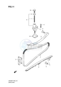 AN400Z ABS BURGMAN EU-UK drawing CAM CHAIN