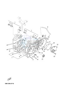 YP125RA (ABS) X-MAX 125 ABS (2DMD 2DMD) drawing CRANKCASE