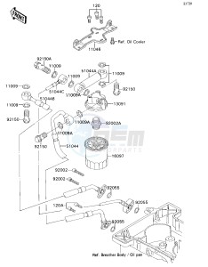 ZX 750 H [NINJA ZX-7] (H1) [NINJA ZX-7] drawing OIL FILTER