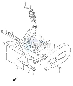 LT-A50 (P2) drawing REAR SWINGINGARM