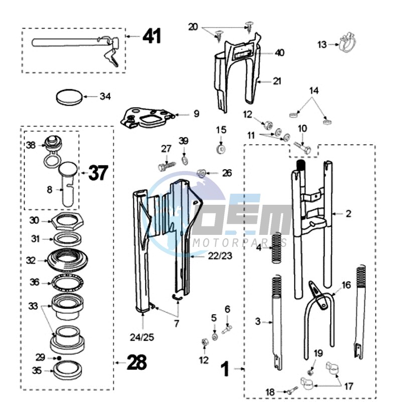 FRONT FORK / STEERINGHEAD