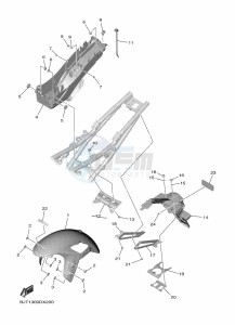 YZF690-U YZF-R7 (BJT1) drawing FENDER