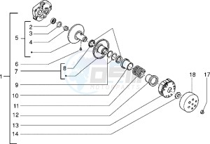 Zip 50 SP drawing Driven pulley