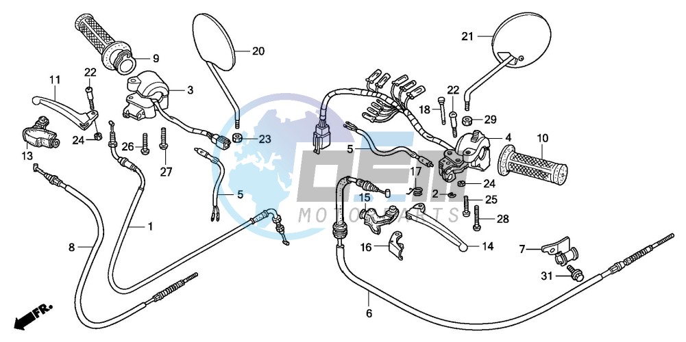 HANDLE LEVER/SWITCH/CABLE