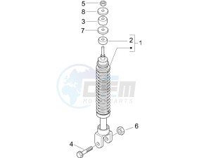 LX 50 4T USA drawing Rear suspension - Shock absorber - s