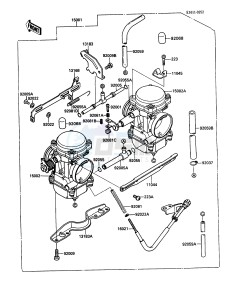 KAF 450 B [MULE 1000] (B1) [MULE 1000] drawing CARBURETOR