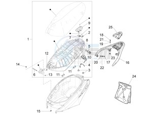 FLY 50 4T 4V USA (NAFTA) drawing Saddle/seats