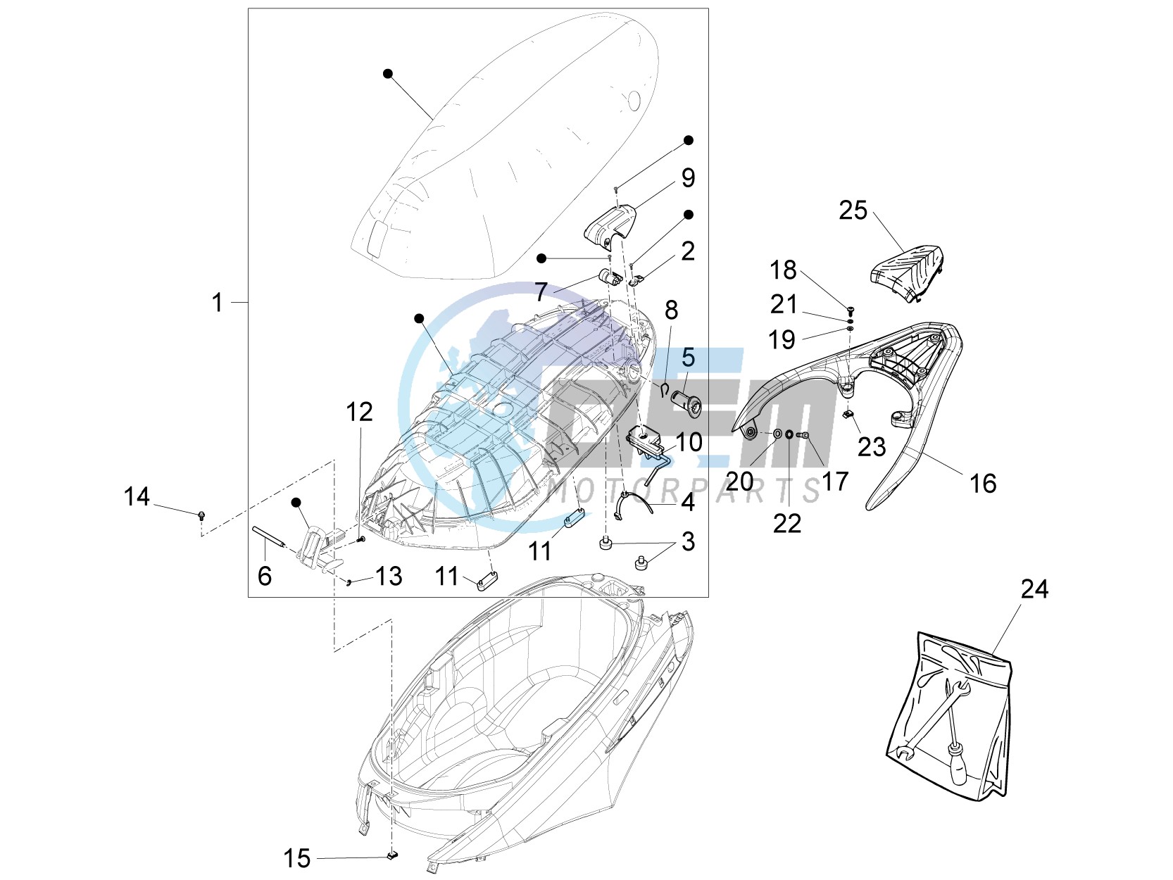 Saddle/seats