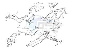 GPR REPLICA - GPR R - 50 CC VTHGR1D1A EU2 drawing REAR BODY