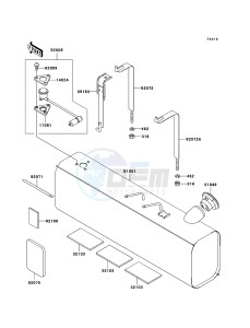 MULE 3010 DIESEL 4x4 KAF950B7F EU drawing Fuel Tank