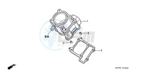 CBR125RW9 France - (F / CMF) drawing CYLINDER