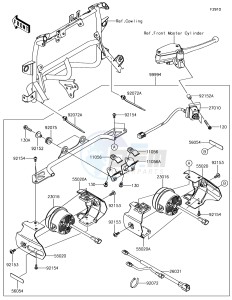 VERSYS 650 ABS KLE650FHF XX (EU ME A(FRICA) drawing Accessory(Fog Lamp)