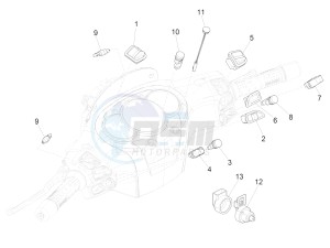 Beverly 300 ie ABS E4 (EMEA) drawing Selectors - Switches - Buttons