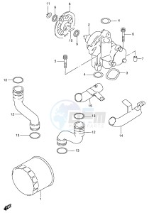 GSX600F (E2) Katana drawing OIL PUMP