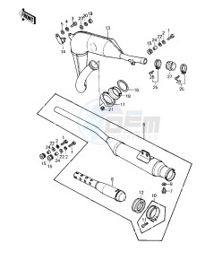 KE 125 A [KE125] (A7-A8) [KE125] drawing MUFFLER -- 80-81 A7_A8- -