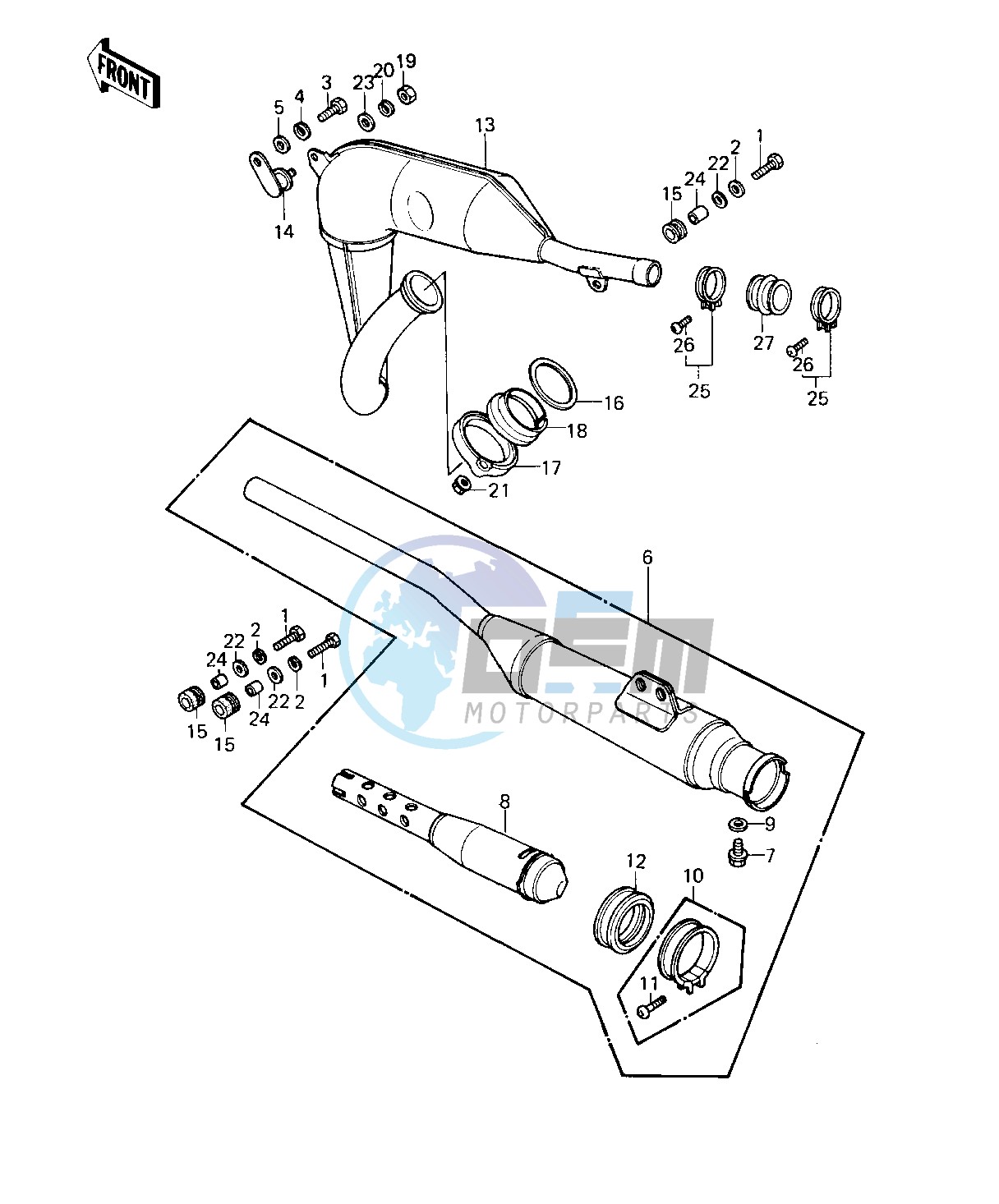 MUFFLER -- 80-81 A7_A8- -