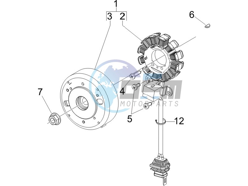 Flywheel magneto