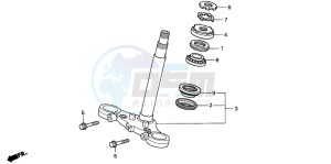 CBF600N drawing STEERING STEM