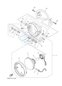 YBR125EGS (43B9) drawing HEADLIGHT