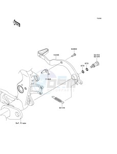 KSF 450 B [KFX450R MONSTER ENERGY] (B8F-B9FB) B8FA drawing BRAKE PEDAL