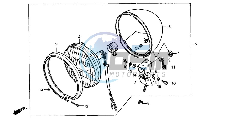 HEADLIGHT (CMX250CT-CM/V/Y)