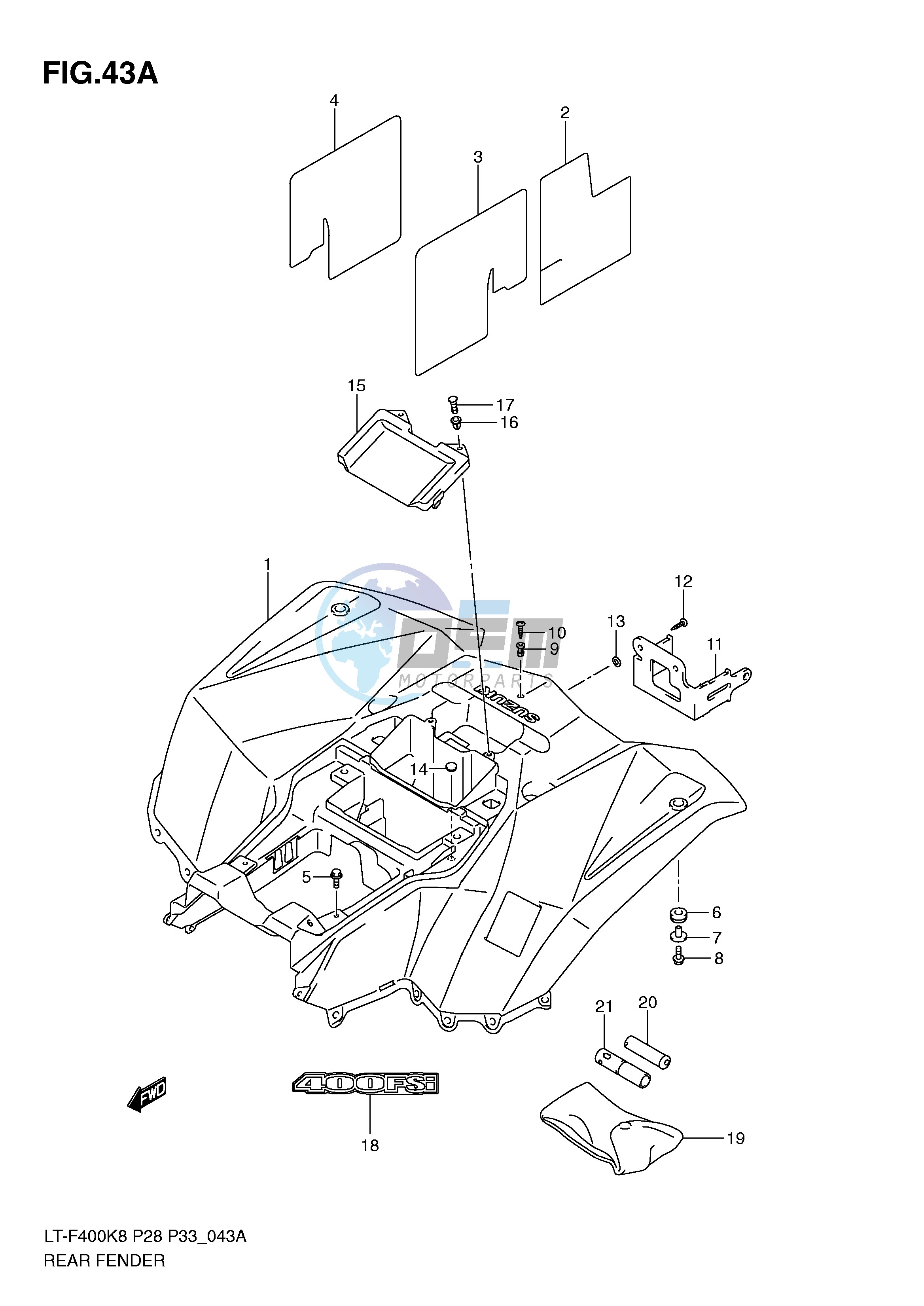 REAR FENDER (MODEL L0)