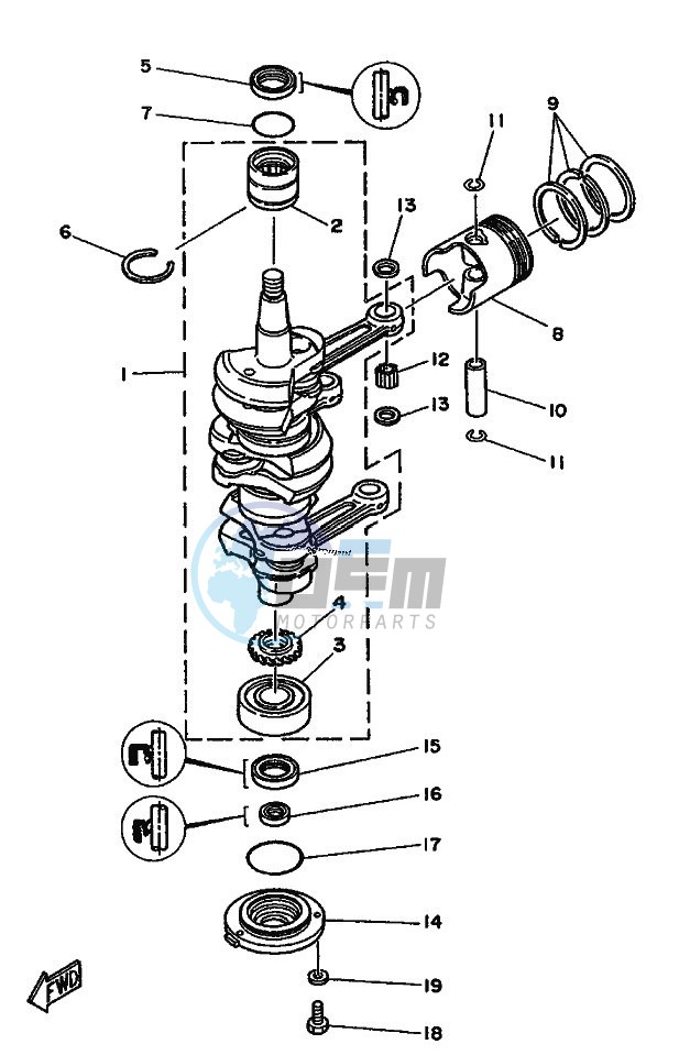 CRANKSHAFT--PISTON