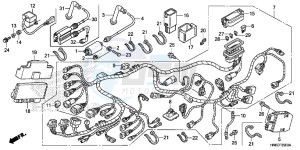 TRX680FAG Wave 110 - AFS110 UK - (E) drawing WIRE HARNESS