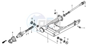 GL1500C F6C drawing SWING ARM