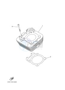 YFM250R RAPTOR 250 (33B8) drawing CYLINDER