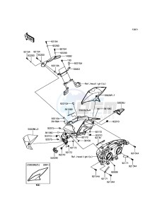 Z800 ABS ZR800BFF FR GB XX (EU ME A(FRICA) drawing Cowling