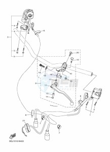 MT-03 MTN320-A (BEV6) drawing HANDLE SWITCH & LEVER