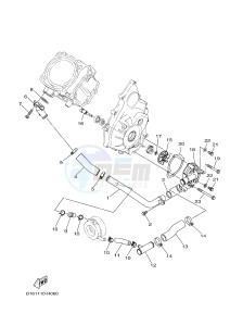 YFM700FWAD GRIZZLY EPS CAMO (2UDA) drawing WATER PUMP