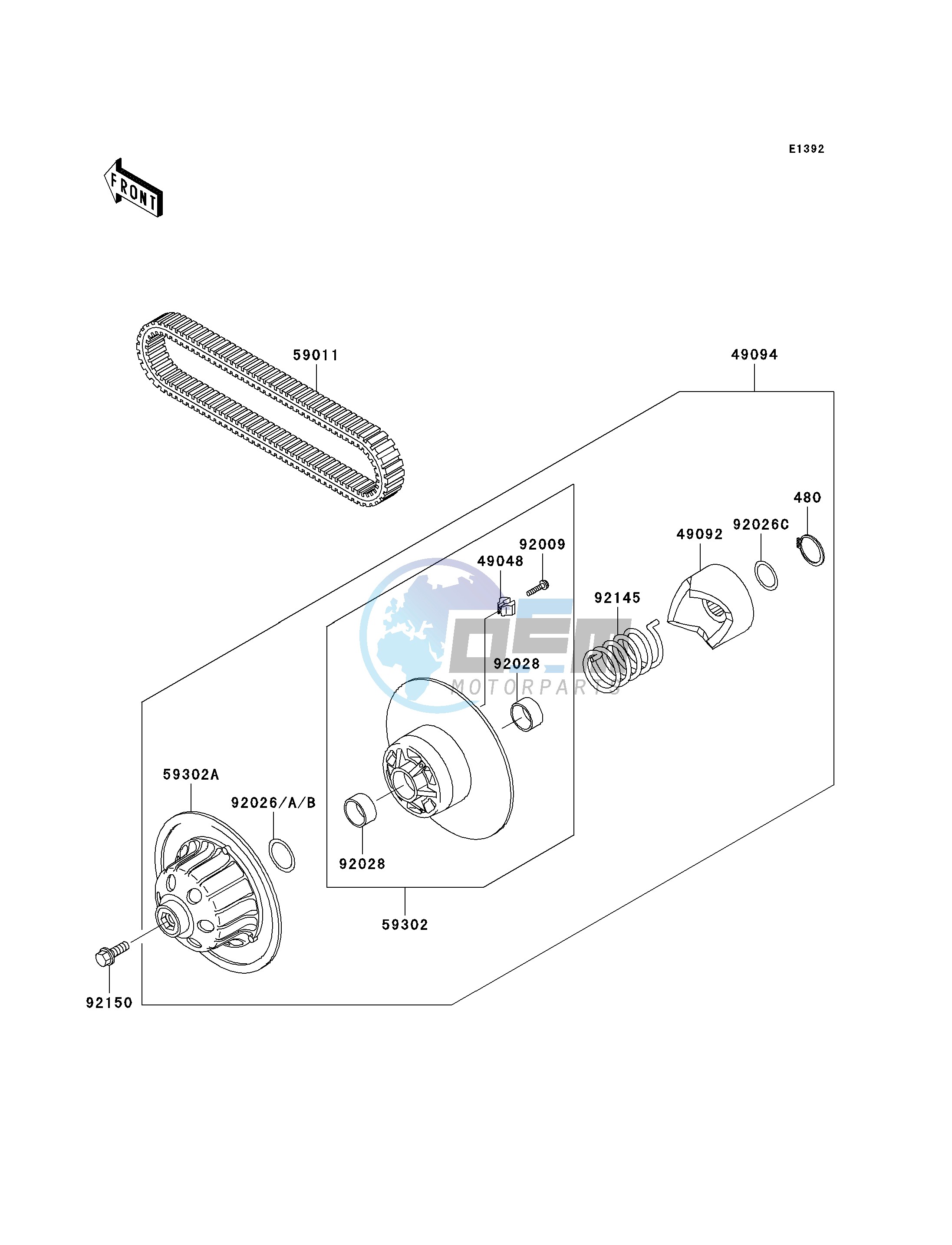 DRIVEN CONVERTER_DRIVE BELT