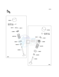 ZX 1000 D [NINJA ZX-10R] (D6F-D7FA) D7F drawing VALVE-- S- -