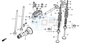 TRX350FE RANCHER 4X4 ES drawing CAMSHAFT